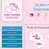 Web Site Engomadoria Poupe Energias, PÃ³voa de Varzim